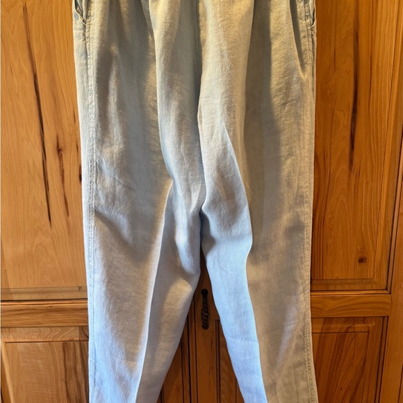 CP Shades Light Blue Linen Joggers - Picture 2 of 4